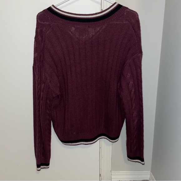 Plum Knit Sweater - Picture 2 of 4